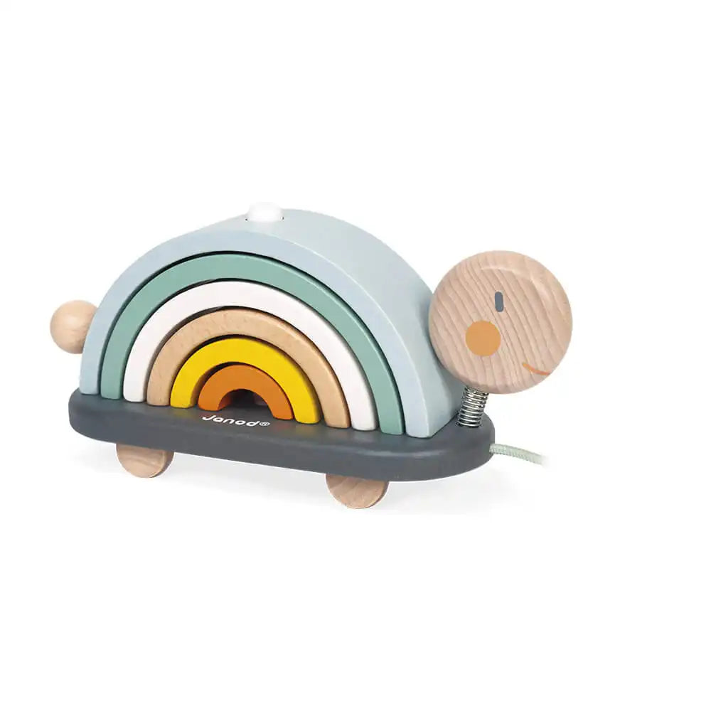 Janod Sweet Cocoon Wooden Stackable Turtle Game Main Picture