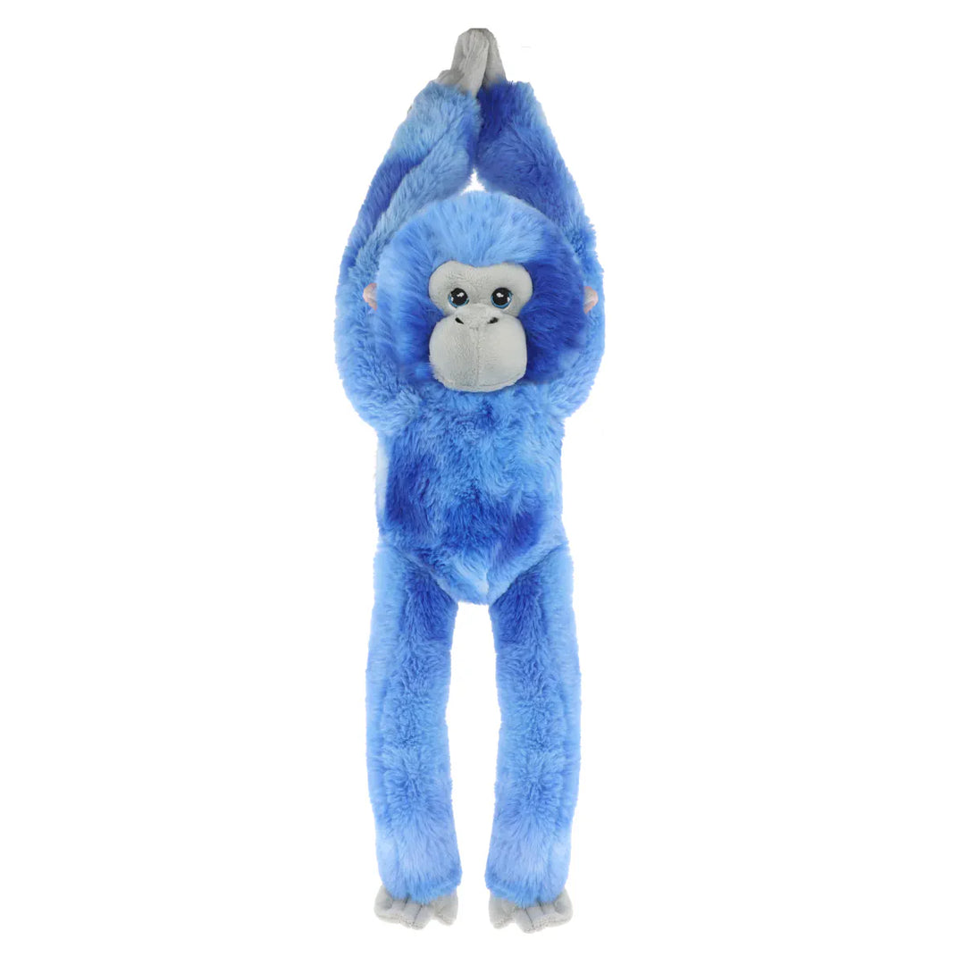 Recycled Blue Hanging Monkey