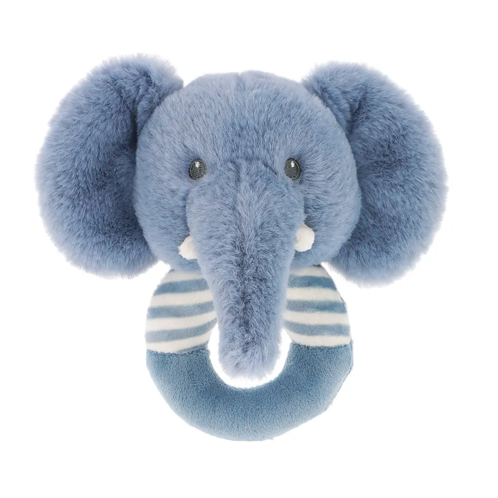 Keel Toys Keeleco 100% Recycled Plastic Ezra Elephant Soft Ring Rattle Picture