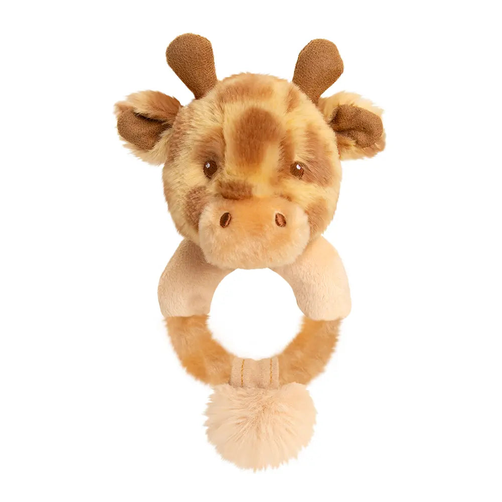Keel Toys Keeleco 100% Recycled Plastic Huggy Giraffe Soft Ring Rattle Picture