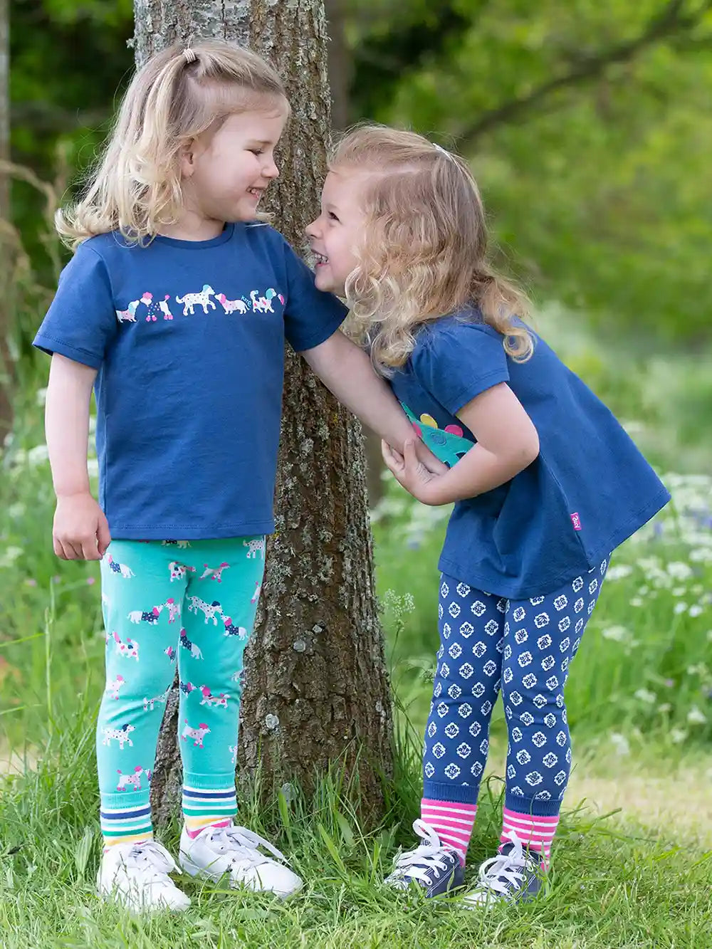 Kite Clothing GOTS Organic Cotton Frog Face Pink Grippy Socks Worn Full Picture