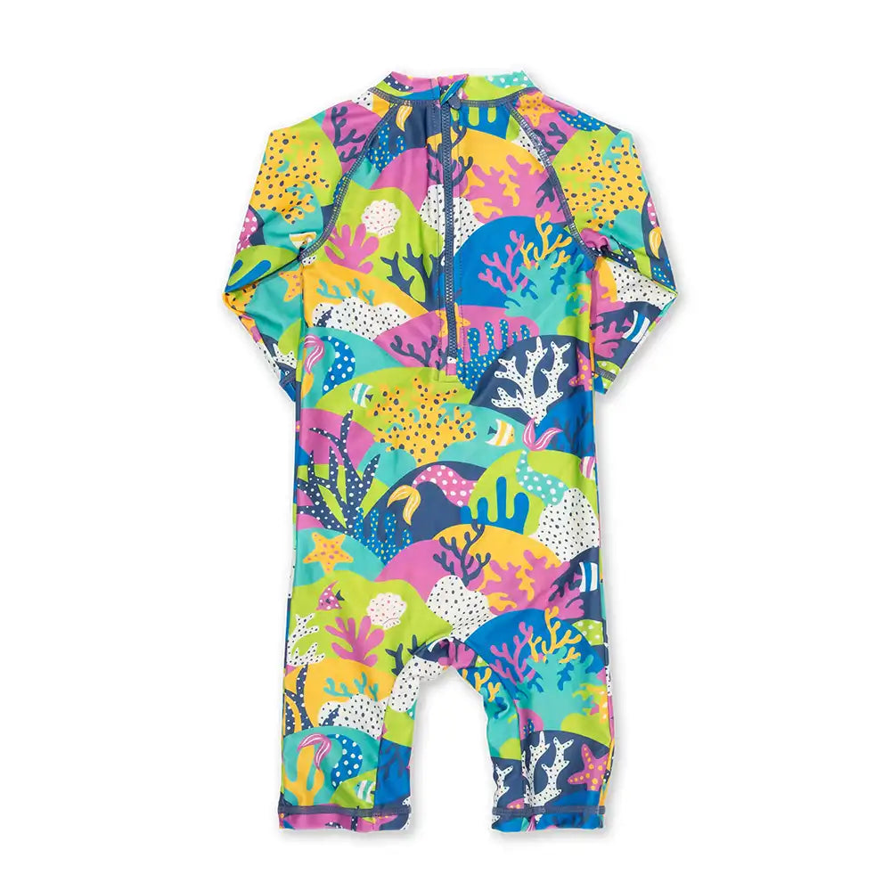 Kite Clothing Recycled Polyester Coral Reef Sunsuit Back Picture