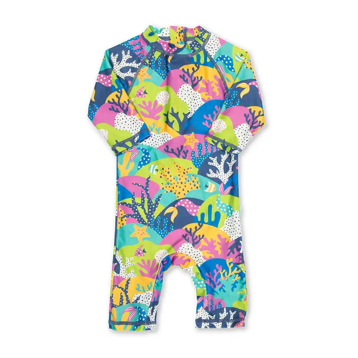 Kite Clothing Recycled Polyester Coral Reef Sunsuit Front Picture