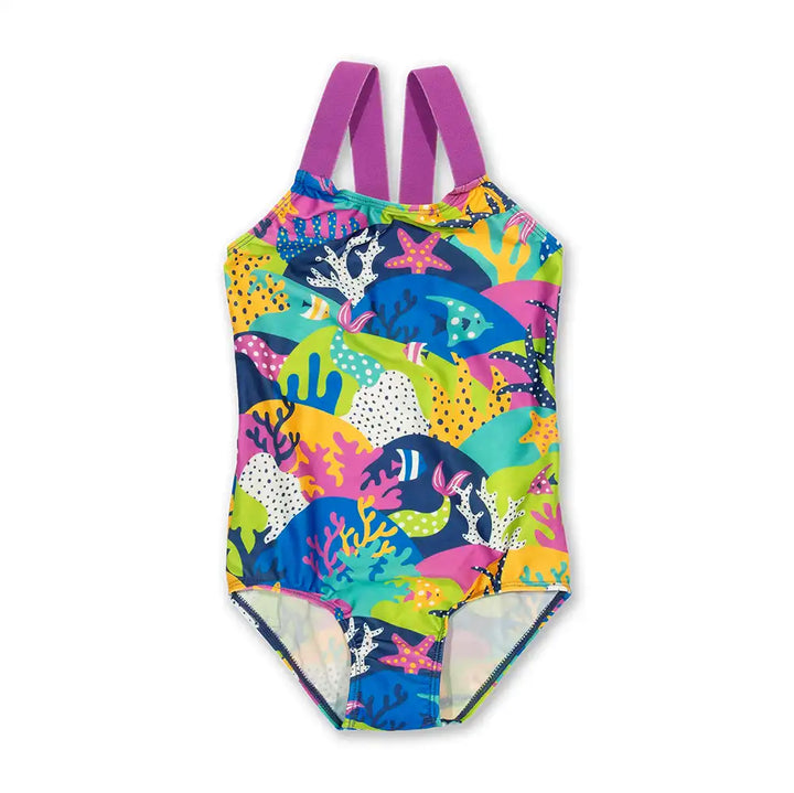 Kite Clothing Recycled Polyester Coral Reef Swimsuit Front Picture