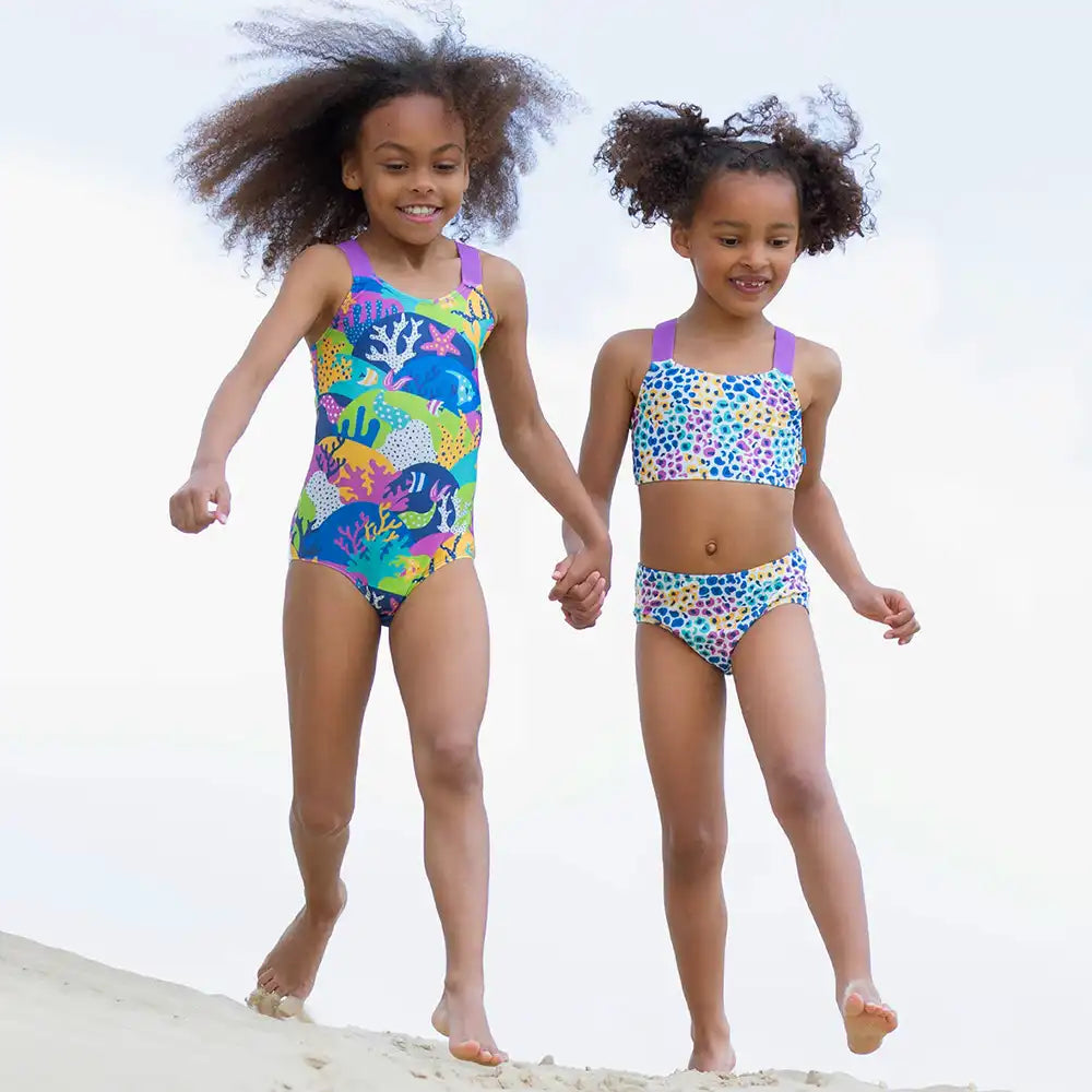 Kite Clothing Recycled Polyester Coral Reef Swimsuit Worn Picture