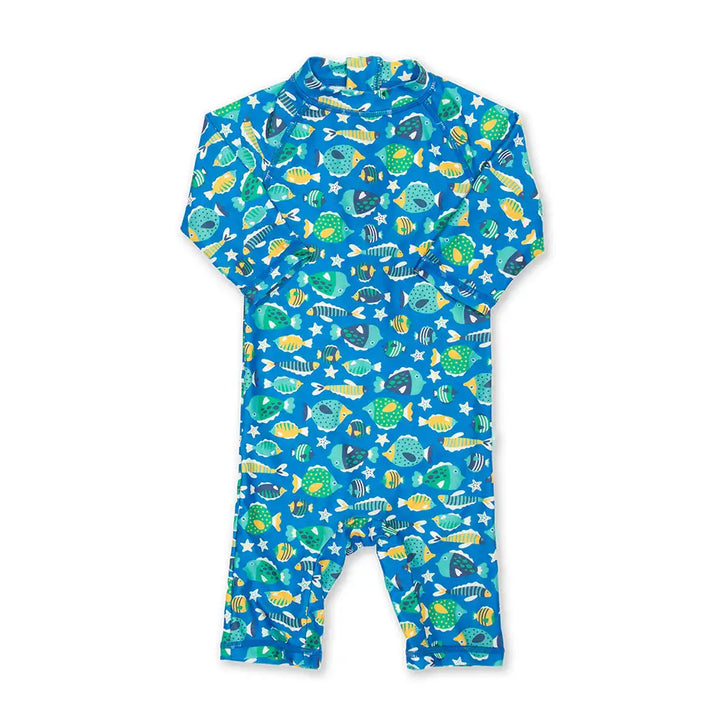Kite Clothing Recycled Polyester Funky Fish Sunsuit Front Picture