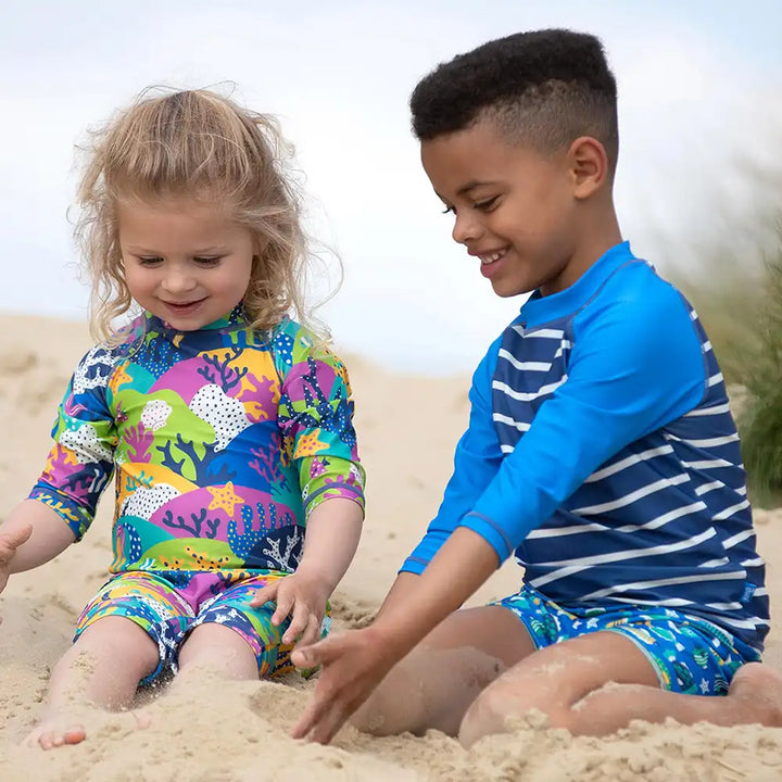 Kite Clothing Recycled Polyester Funky Fish Swim Trunks Worn Picture