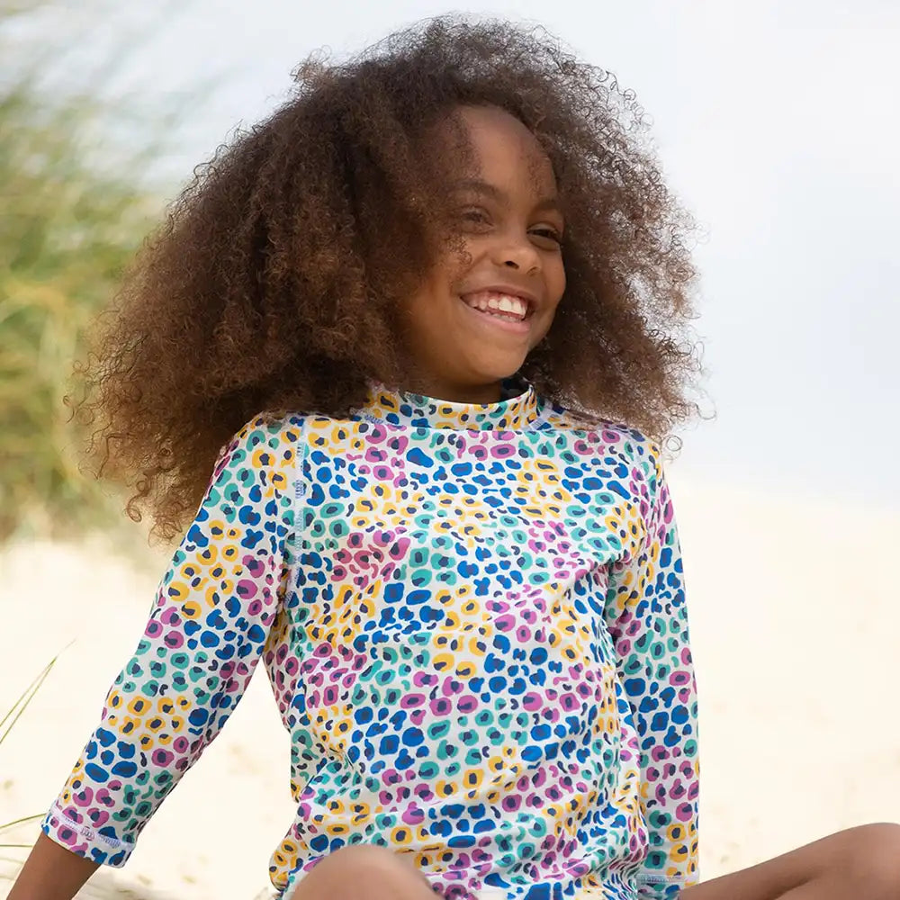 Kite Clothing Recycled Polyester Panthera Rash Vest Worn Picture