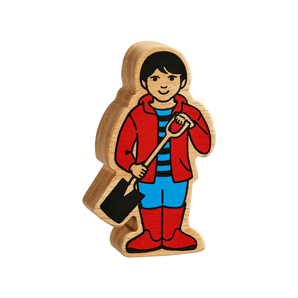Natural Red & Blue Farm Boy