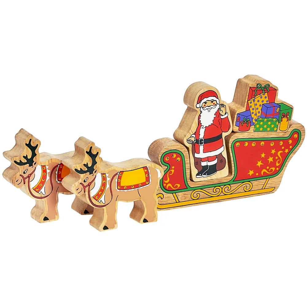 Natural Brown Reindeer with Reins