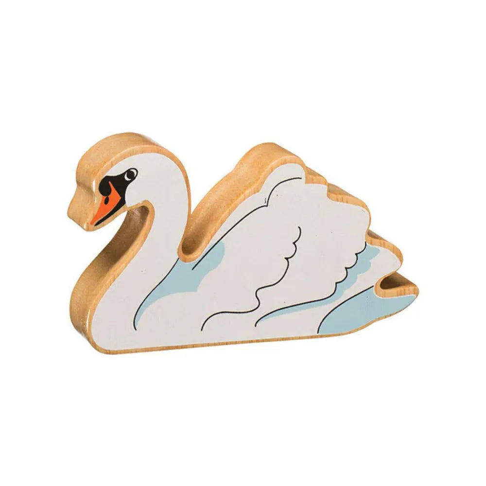 Lanka Kade wooden swan figure on a white background