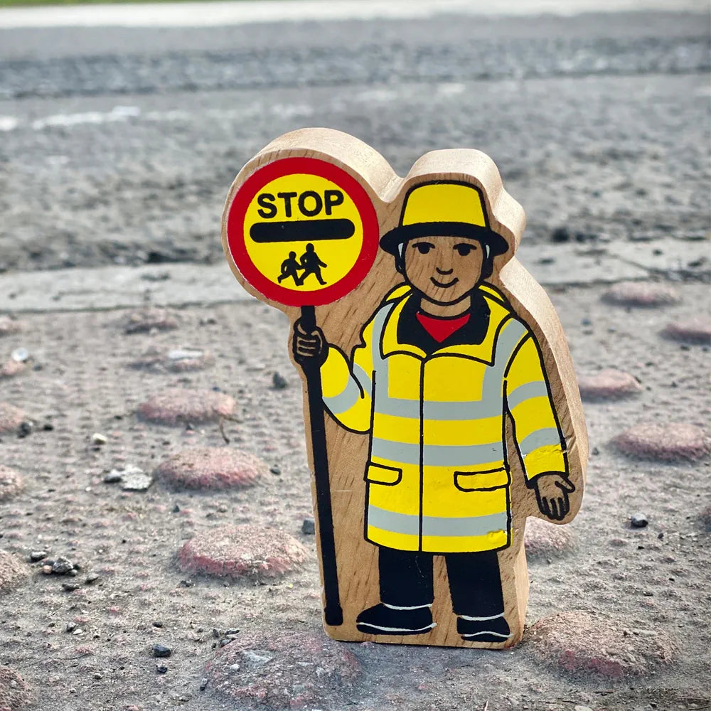 Natural Yellow & Black Lollipop Person