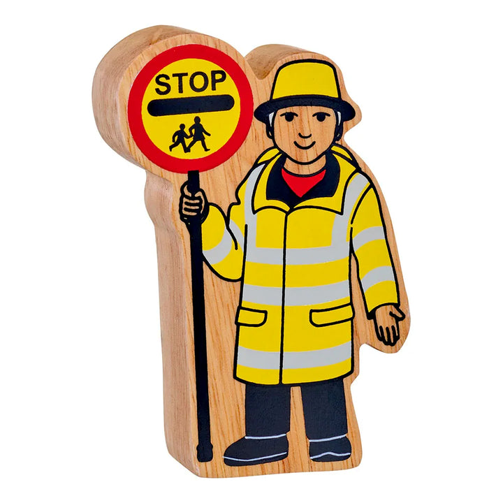 Natural Yellow & Black Lollipop Person