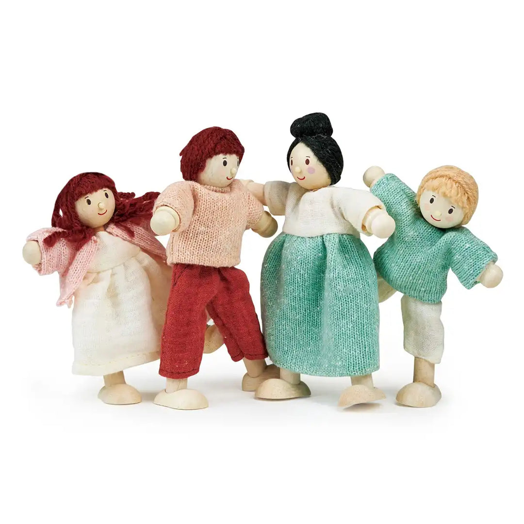 Mentari Honeybunch wooden dolls house family figures set