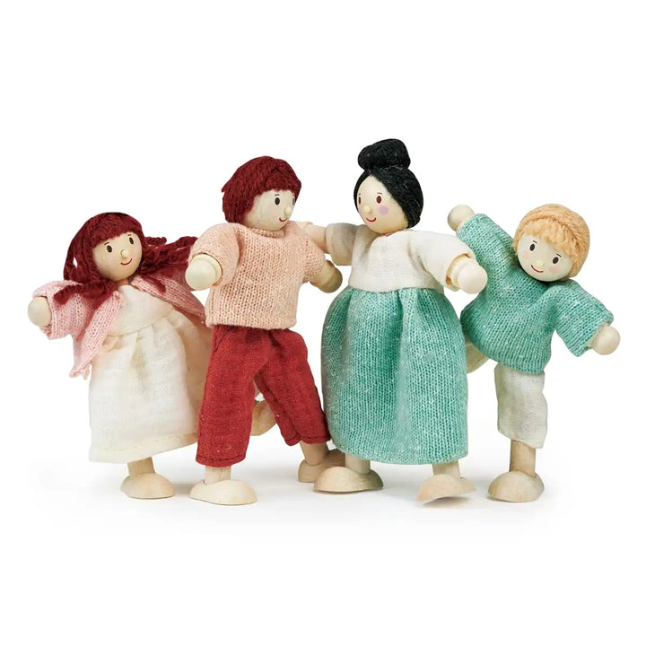 Mentari Honeybunch wooden dolls house family figures set