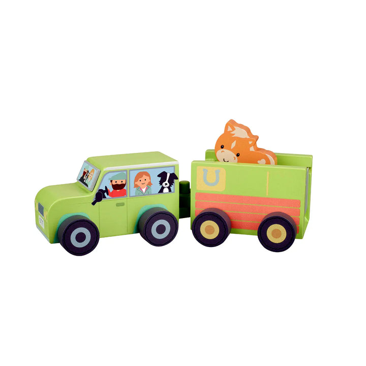 Farm 4x4 with Horse Box and Horse
