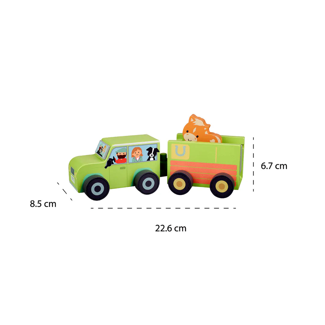 Farm 4x4 with Horse Box and Horse