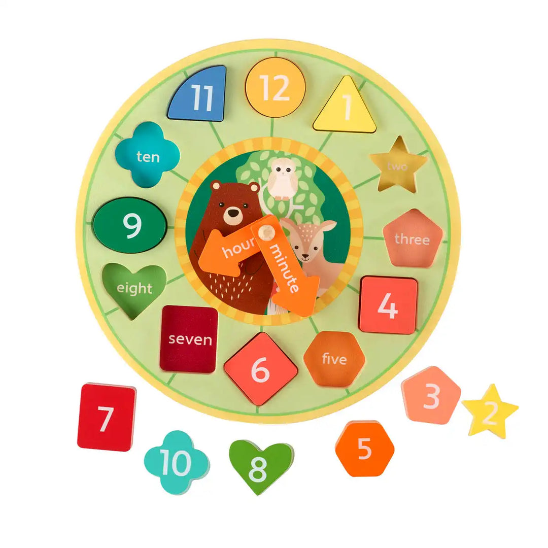 Woodland Shape Sorting Clock