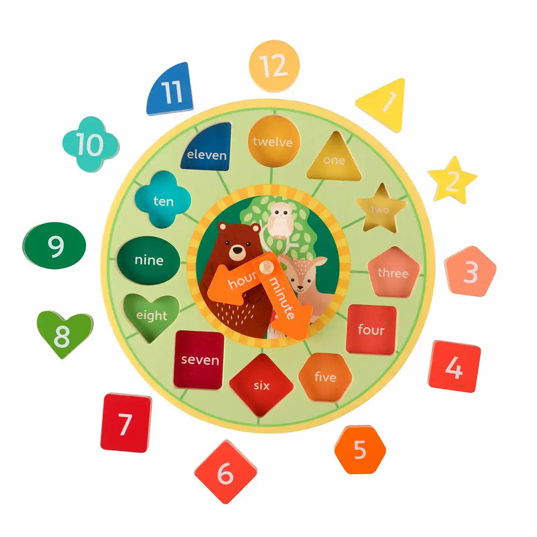 Woodland Shape Sorting Clock