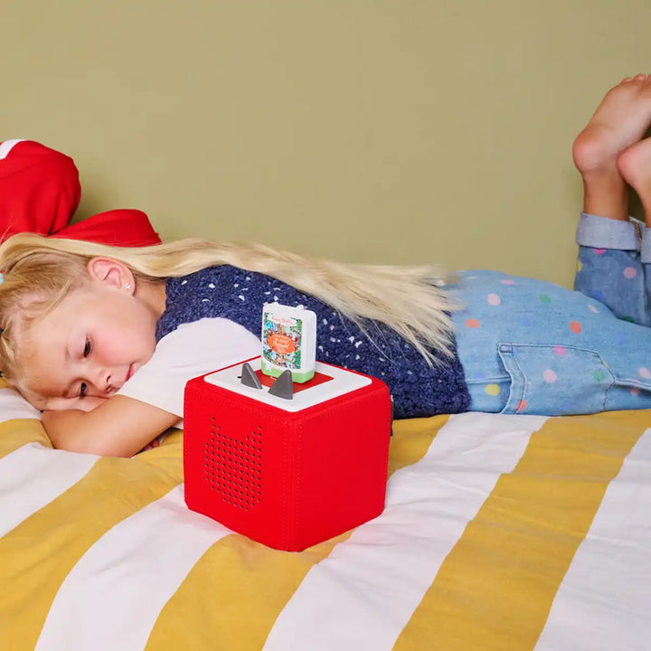 Used Pocket Tonies "The Magic Faraway Tree" figure, illustrating wear from use while maintaining quality audio experience.