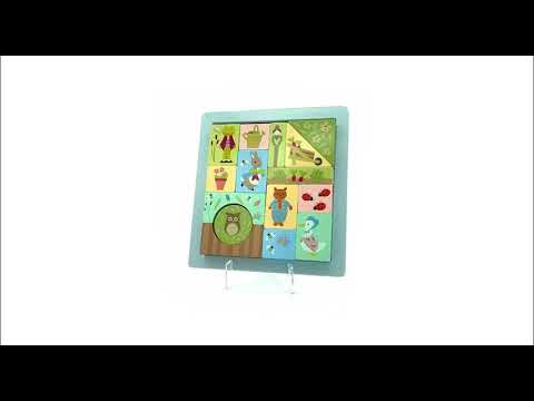 Orange Tree Toys FSC Wooden Peter Rabbit Block Puzzle Tray Video