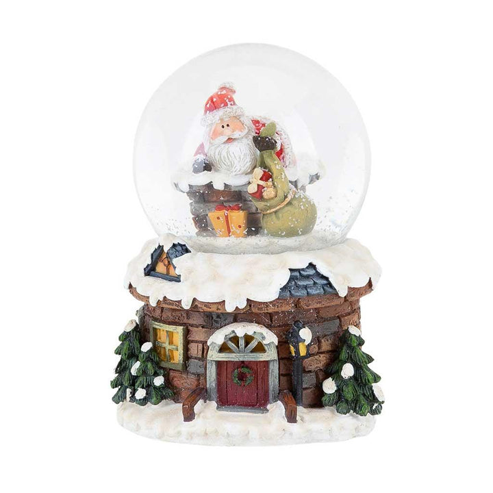 The Seasonal Gift Co Santa and Chimney LED Light Up Snow Globe Main Picture