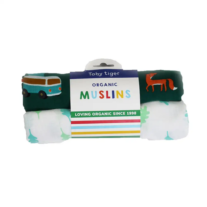 Campervan Print Muslins (2-Pack)