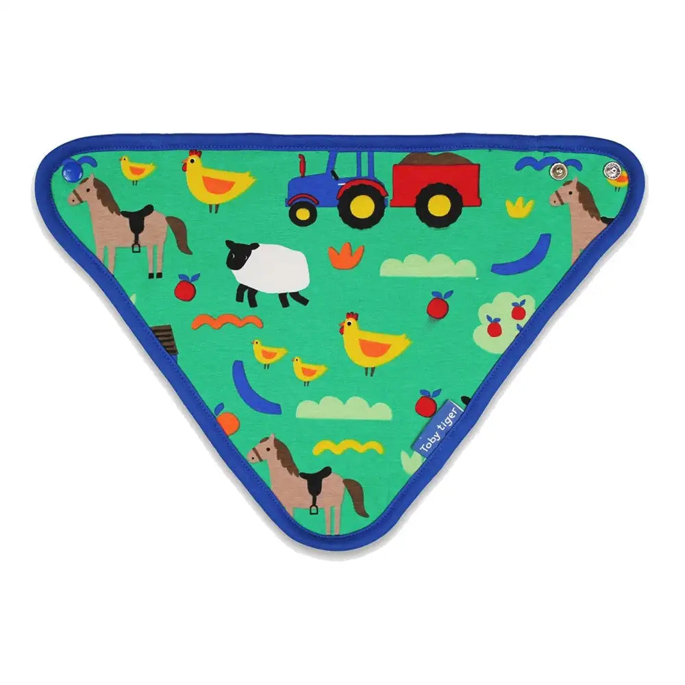 Hillside Farm Print Dribble Bib