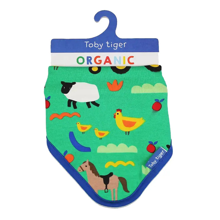 Hillside Farm Print Dribble Bib