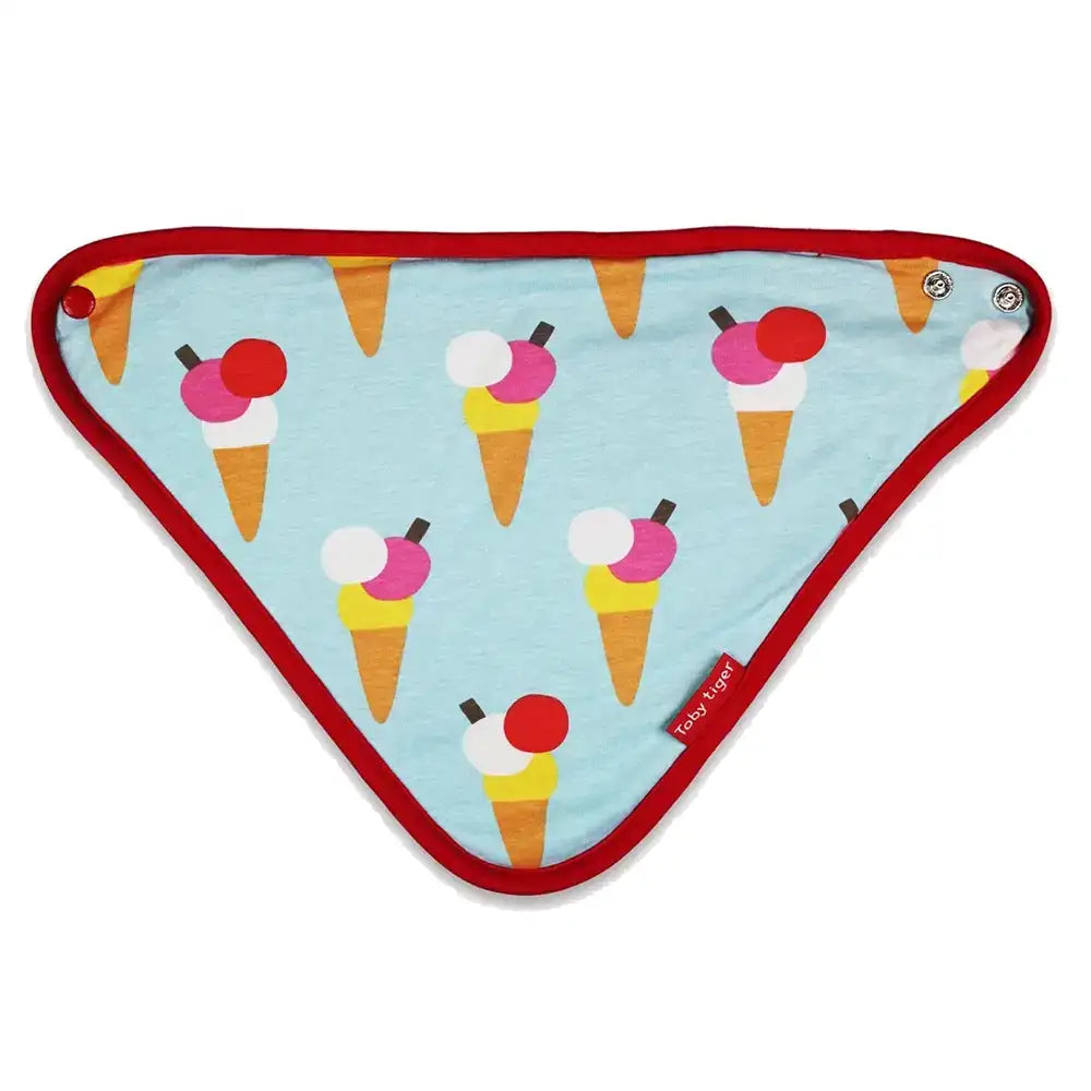 Ice Cream Cones Print Dribble Bib