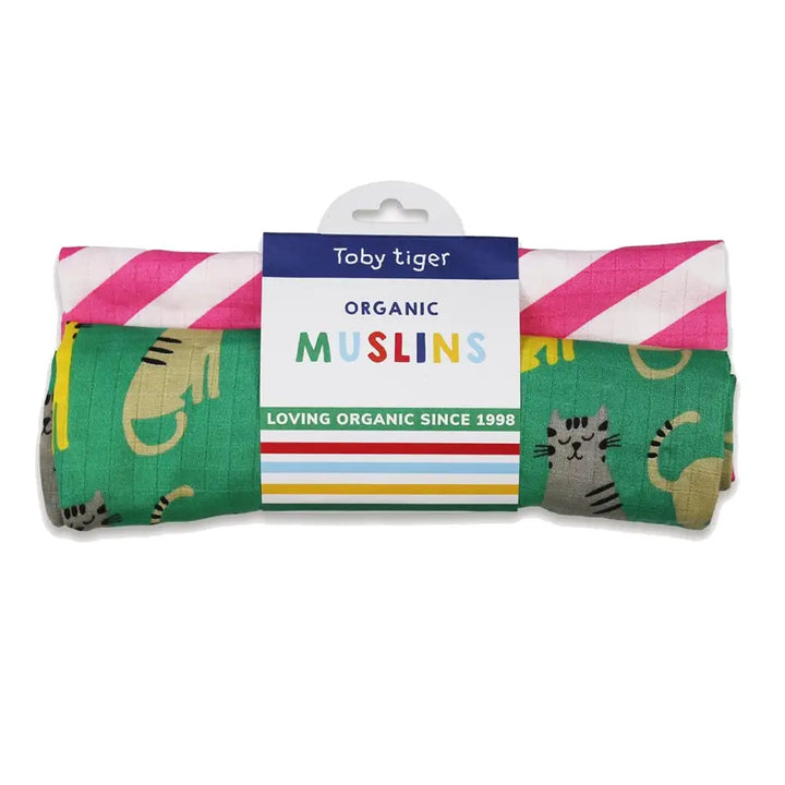 Kitten Print Muslin (2-Pack)