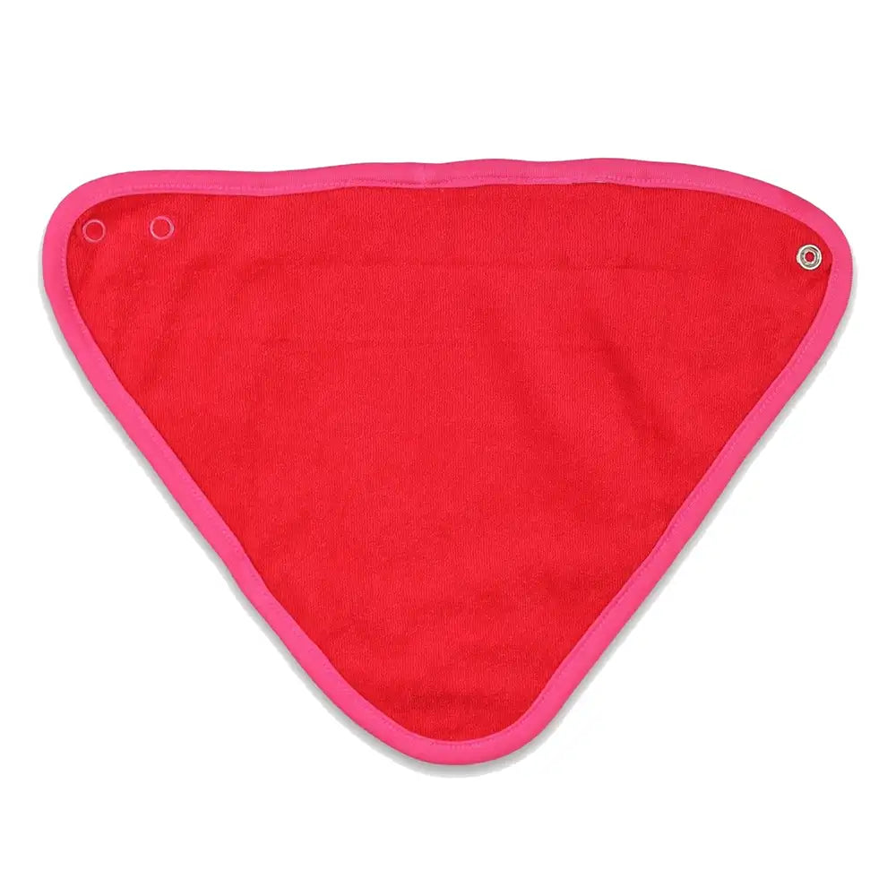 Pink Flower Print Dribble Bib