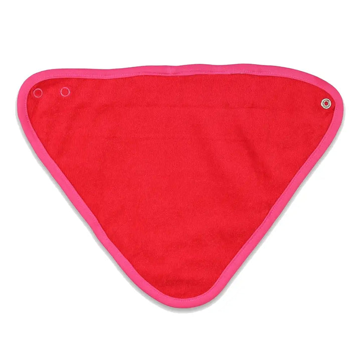 Pink Flower Print Dribble Bib