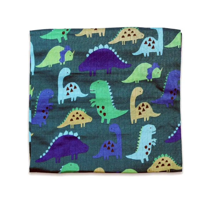 Tonal Dinosaur Print Muslins (2-Pack)