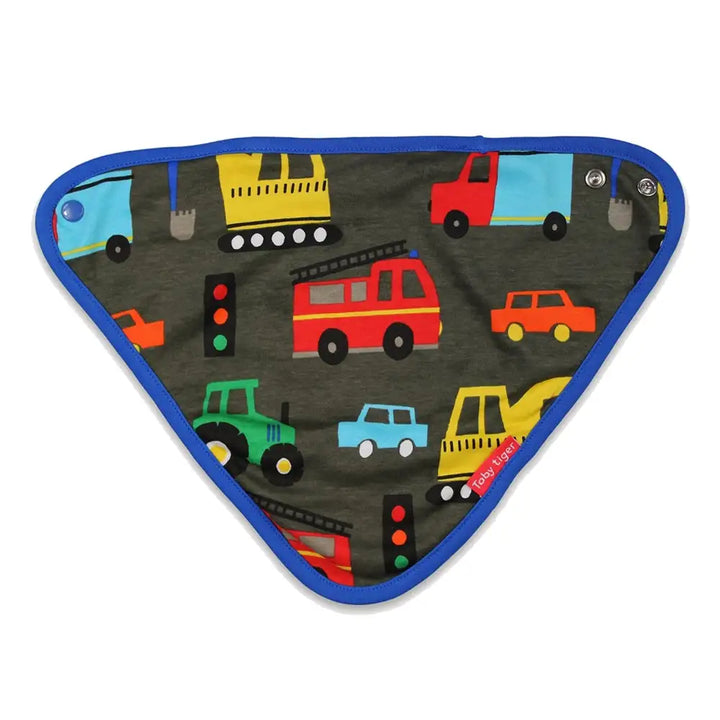 Transport Print Dribble Bib