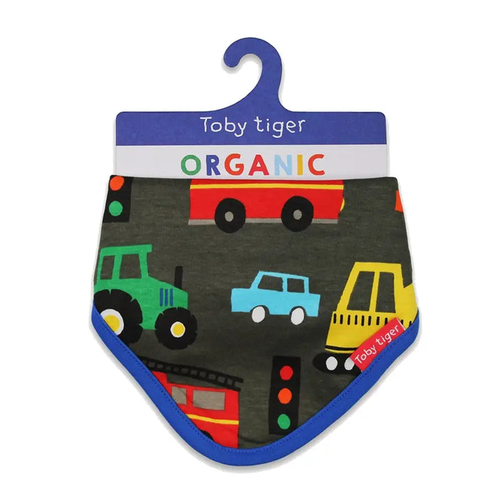 Transport Print Dribble Bib
