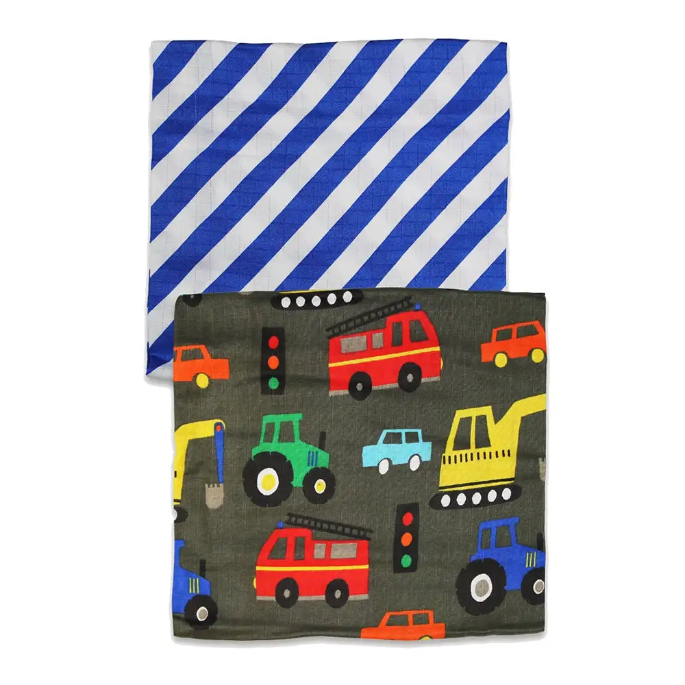 Transport Print Muslins (2-Pack)