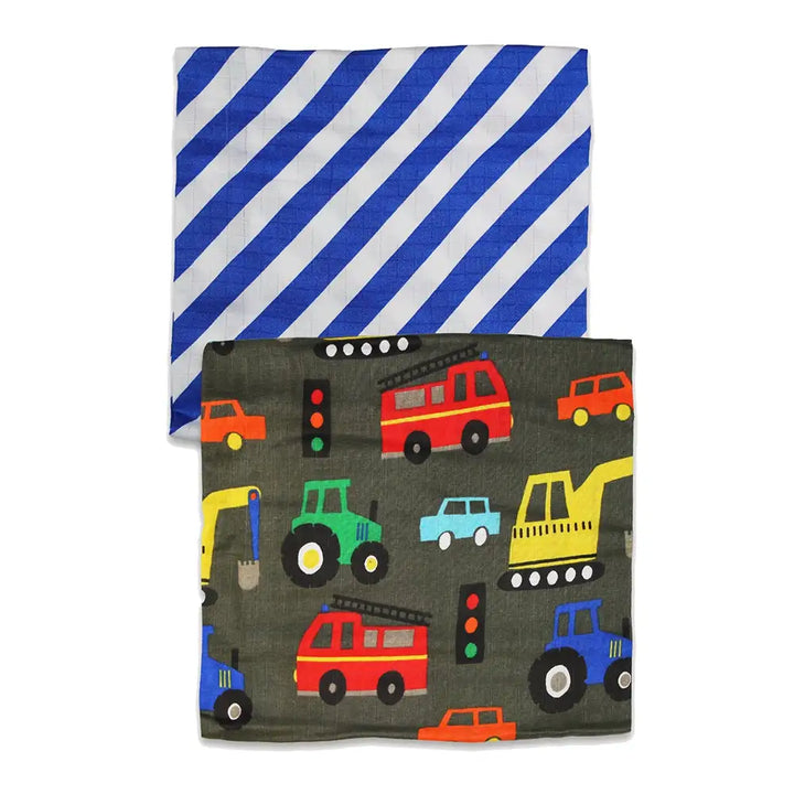 Transport Print Muslins (2-Pack)
