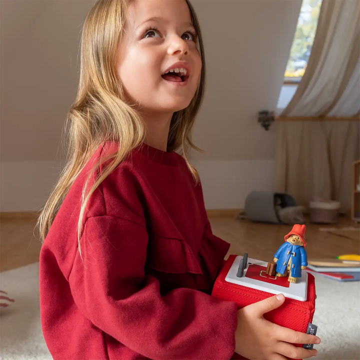 A Bear Called Paddington Tonies audio book figure outside