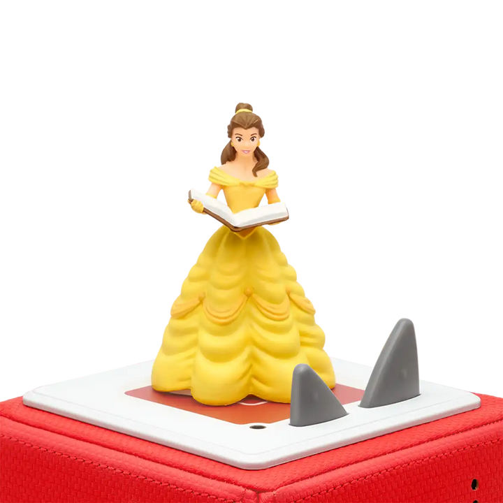 Disney The Beauty and the Beast Tonies audio book figure on top of a Toniebox 2