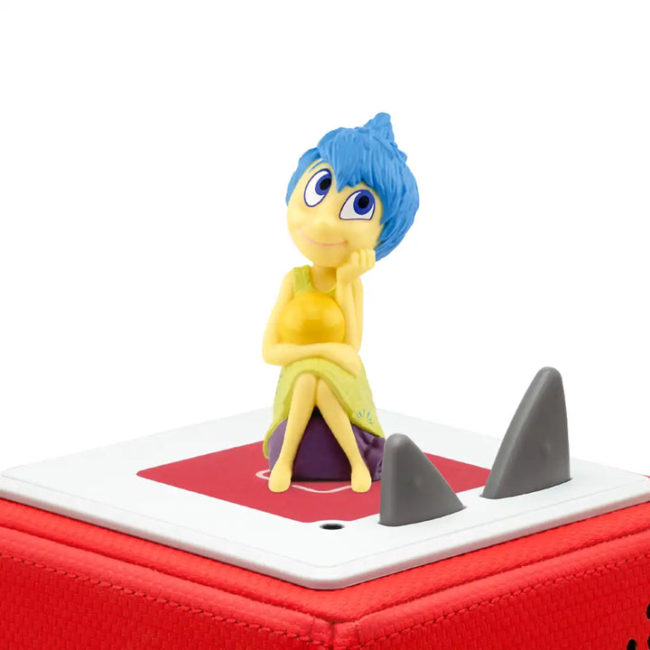 Disney Inside Out Tonies audio book figure on top of a Toniebox 2 