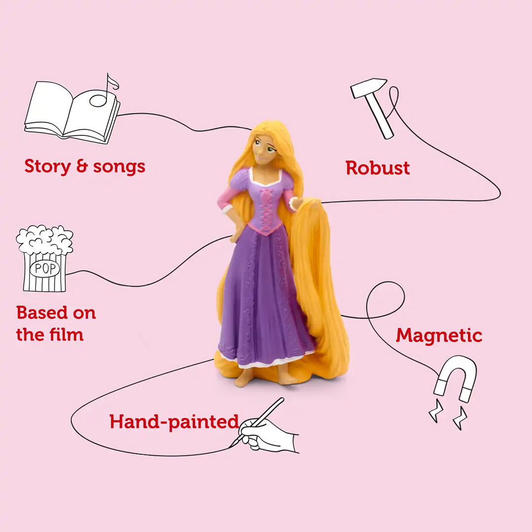 Disney Tangled Tonies audio book figure infographic
