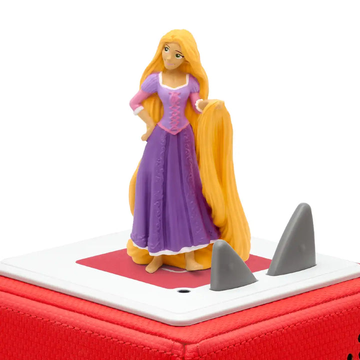 Disney Tangled Tonies audio book figure on top of a Toniebox 2