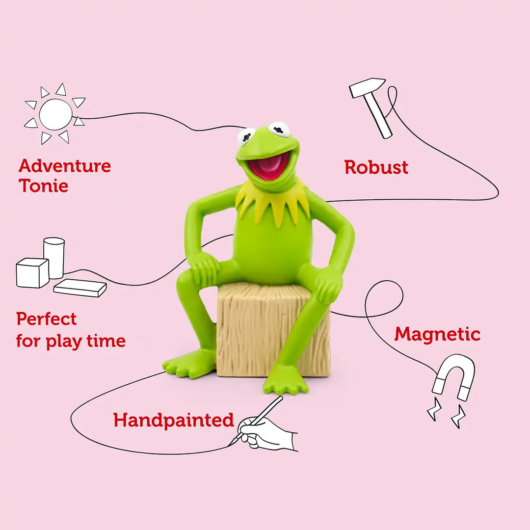 Muppets Kermit the Frog Tonies audio book figure infographic