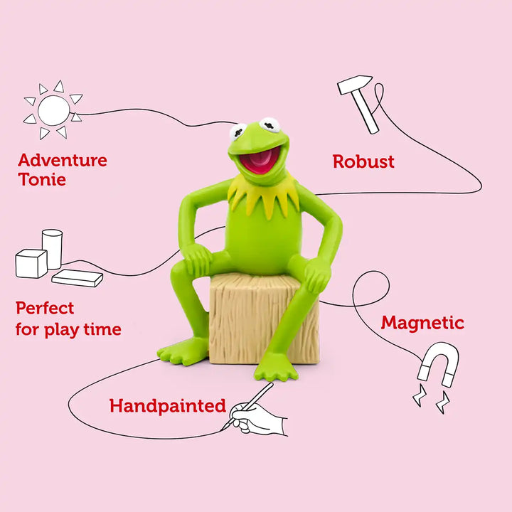 Muppets Kermit the Frog Tonies audio book figure infographic