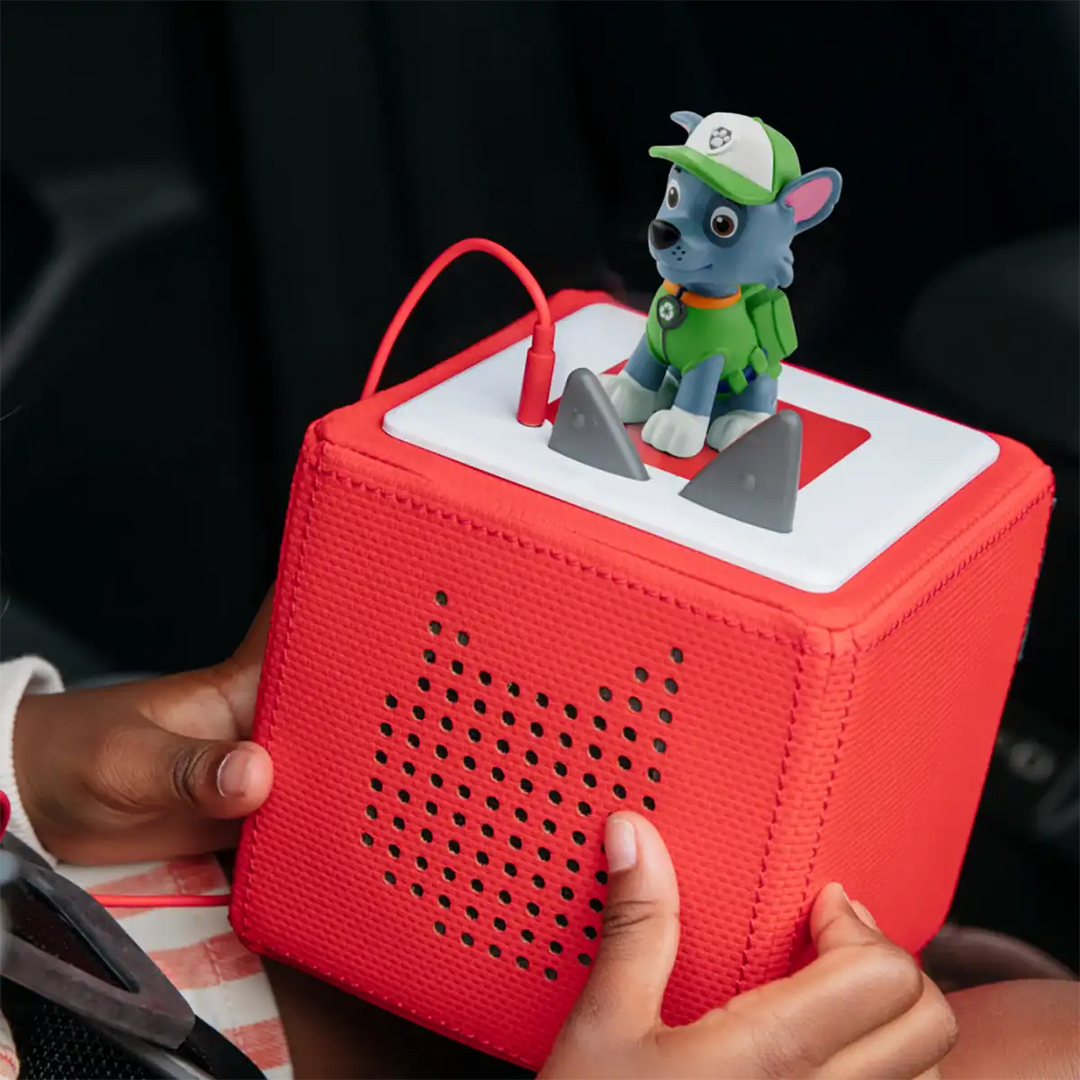 Paw Patrol Rocky Tonies audio book figure outside