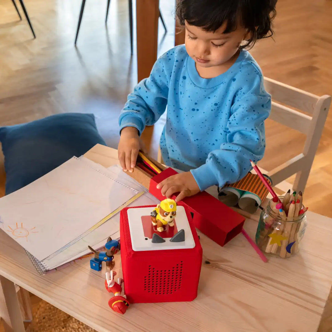 Paw Patrol Rubble Tonies audio book figure outside