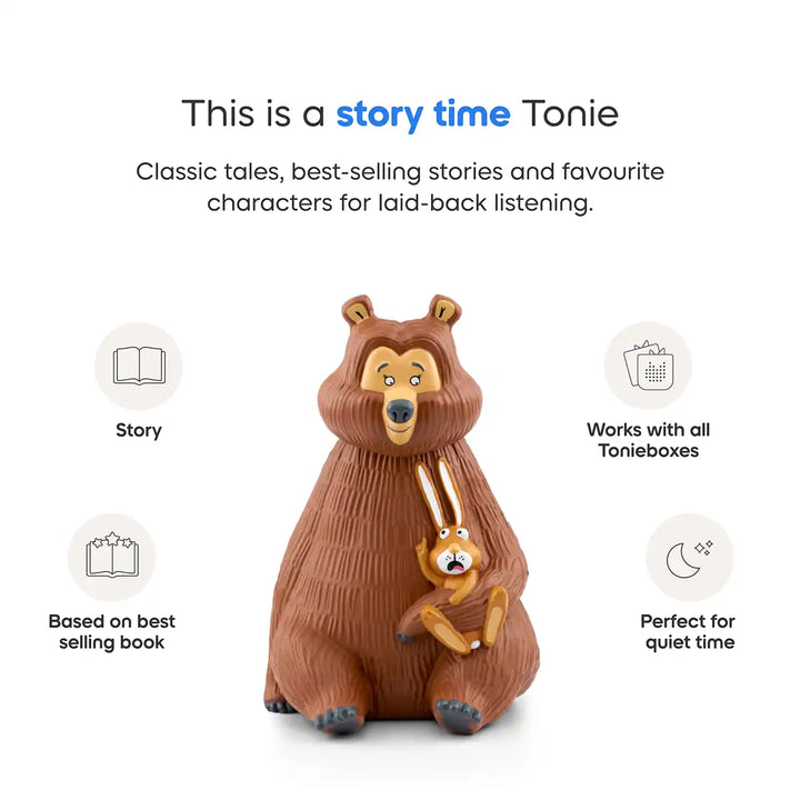 Rabbit and Bear Tonies audio book figure infographic