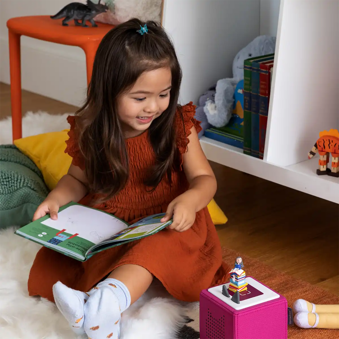 Roald Dahl’s Matilda Tonies audio book figure outside