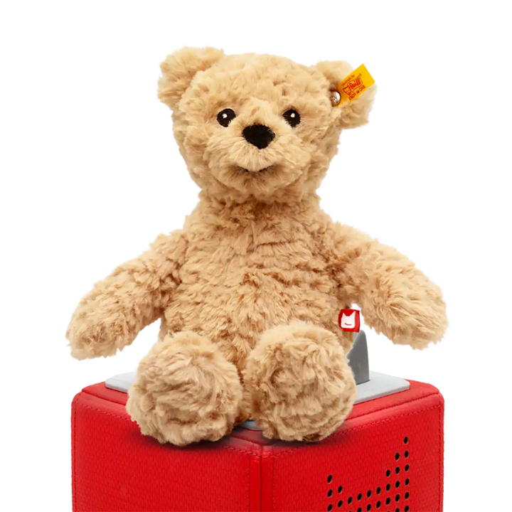 Tonies audio figure "Steiff Cuddly Friends Jimmy Bear" main image, combining beloved soft toy aesthetics with Tonies storytelling.